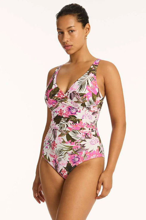 Sea Level Isla Cross Front One Piece